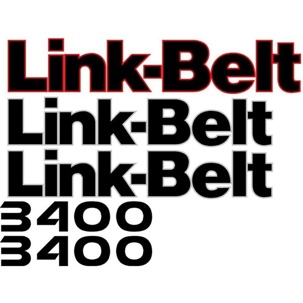 Aftermarket Decal Set for Link-Belt 3400 Excavator LB3400QTMDECALSET - main